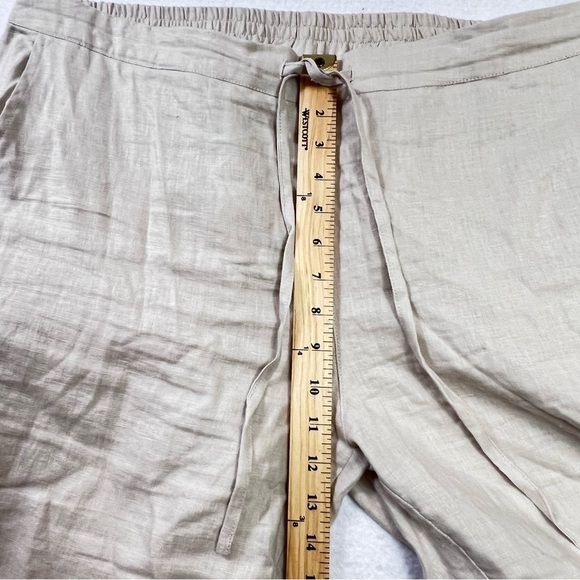 IXIMO Womens Pants Barrel Leg Linen XXL Lagenlook Coastal Beach Cream Athleisure - Picture 9 of 14
